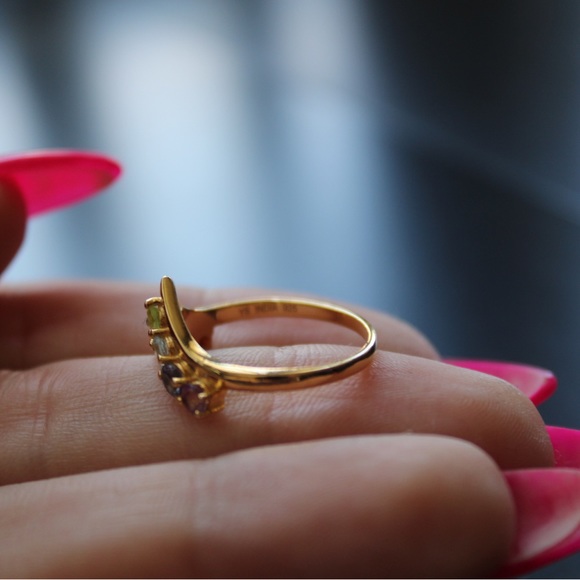 Chakras Ring 925, Gold Plated - Picture 4 of 6